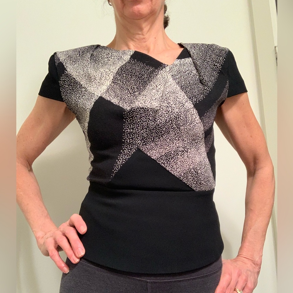 Roland Mouret geometrical design top